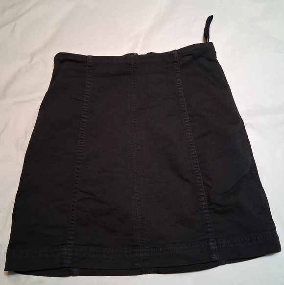 Free People Dresses & Skirts - Free People Black High-Rise Denim Mini Skirt – Size 4